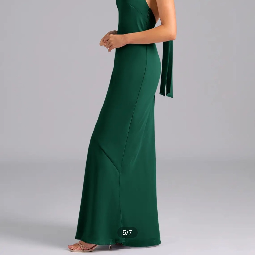 Azazie Elegant Green Bridesmaid Dress